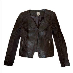 Halogen leather jacket